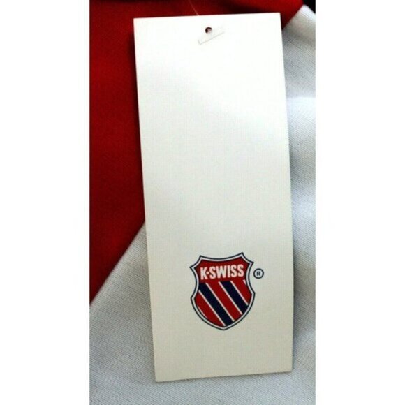 K Swiss Men Track Jacket Top Shot Minimalist Colorblock Logo Zip Blue Sz L - Picture 5 of 15